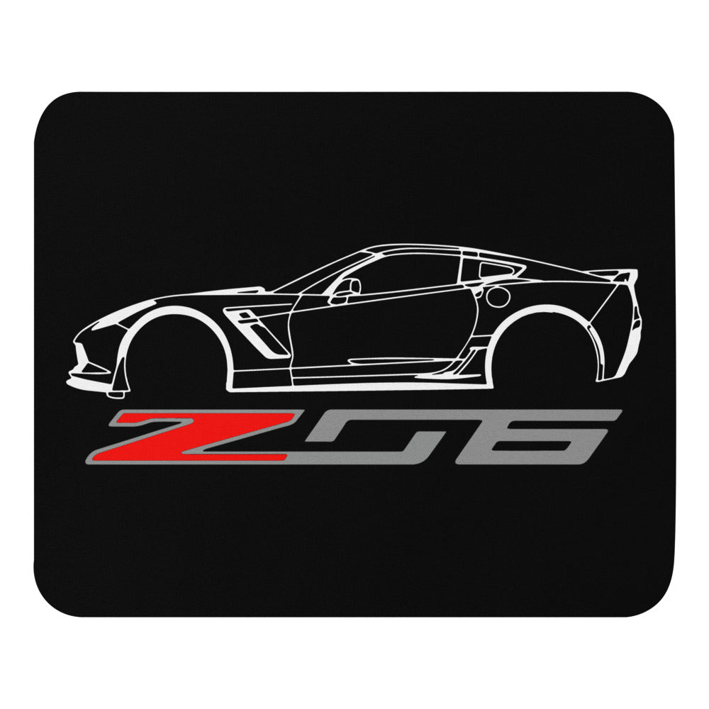 C7 Corvette Z06 mouse pad for 7th Gen Vette Drivers Owners Custom