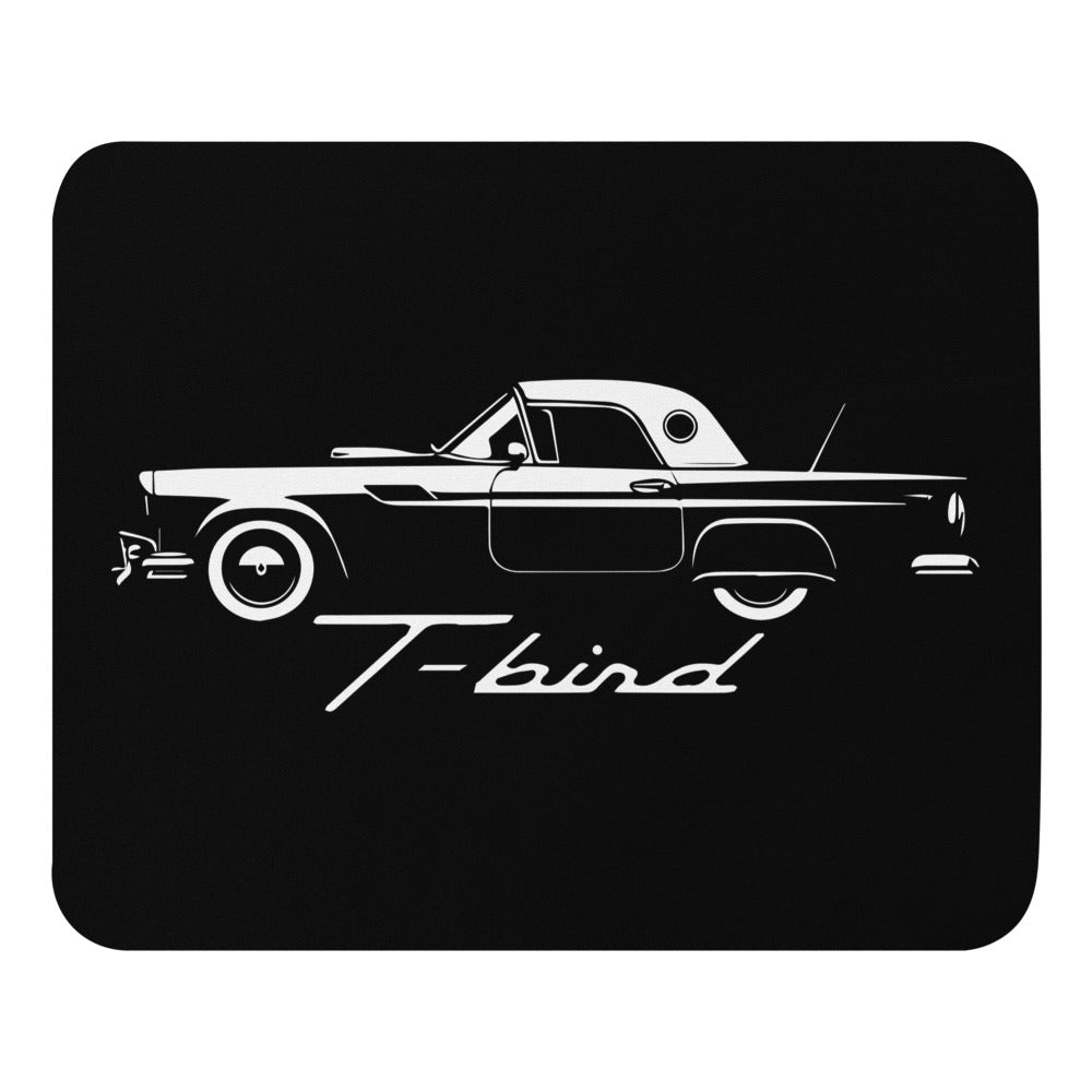 1957 Thunderbird mouse pad for Classic car Enthusiasts T-bird Silhouette