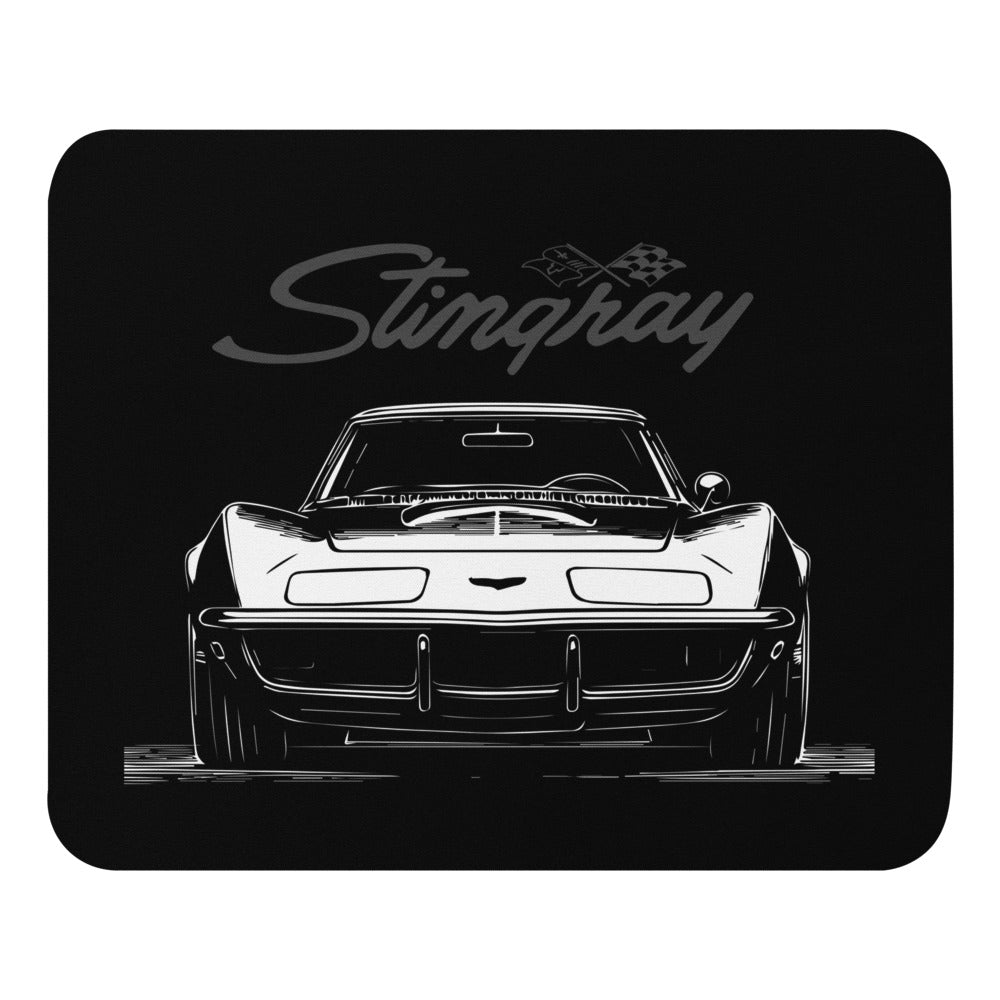 1969 Corvette C3 Stingray Chevy Classic Car Drivers Custom Vette Art Mouse pad