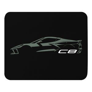 2024 Corvette C8 Vette Drivers Cacti Green Minimalist Silhouette Custom Mouse pad