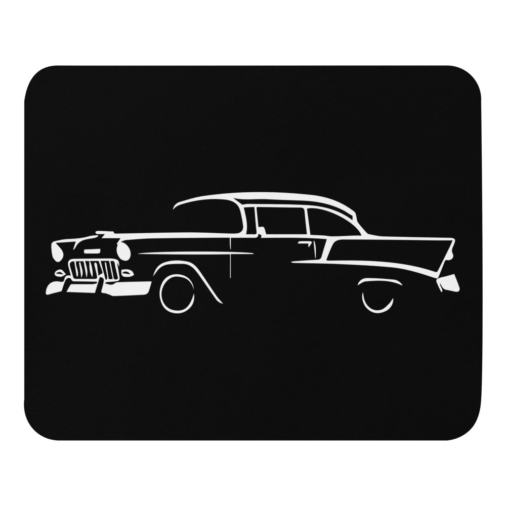 1955 Bel Air American Antique Collector Car Owners Enthusiasts Automotive Chevy Mouse pad