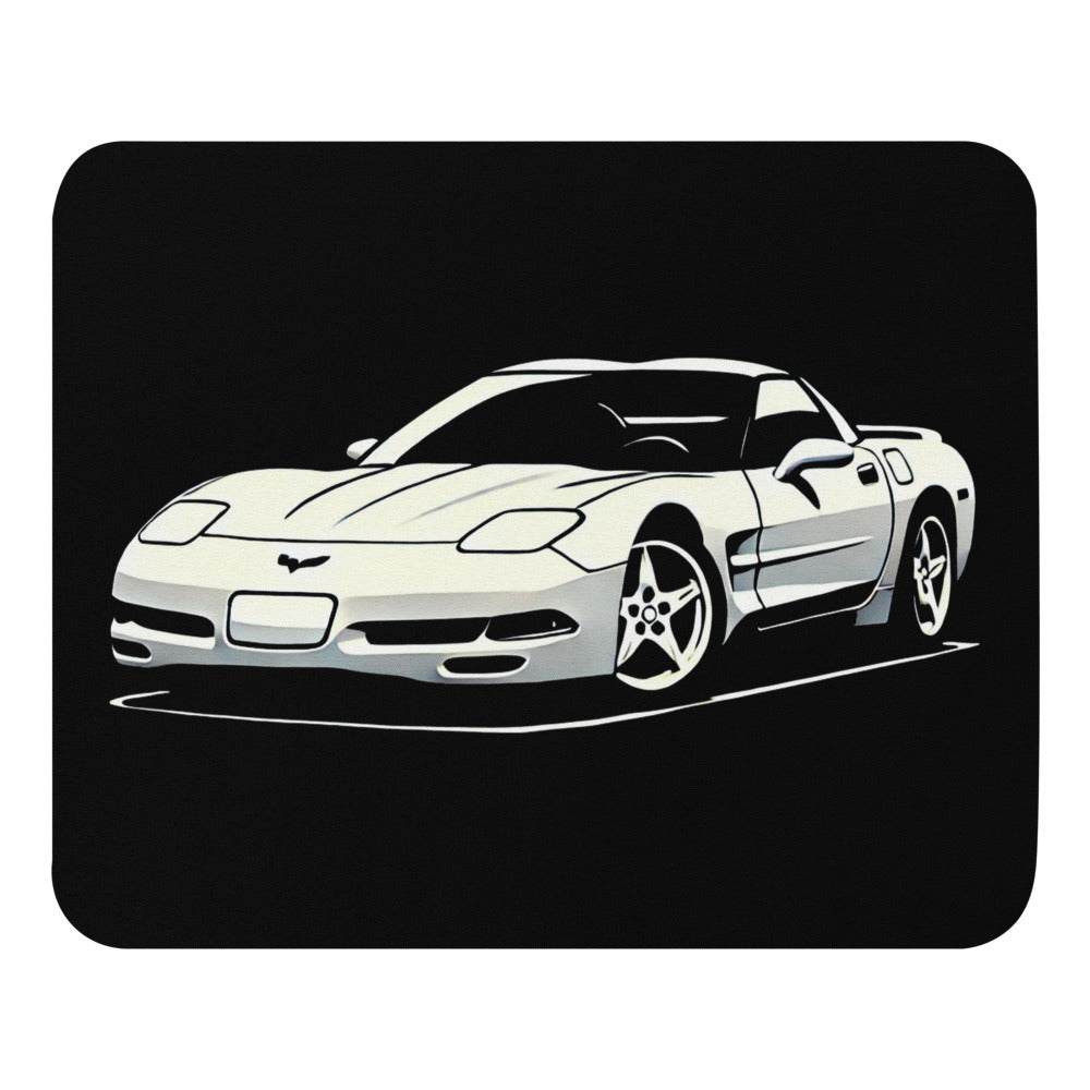 Silhouette of a C5 Corvette 5th Gen Vette Owners Mouse pad