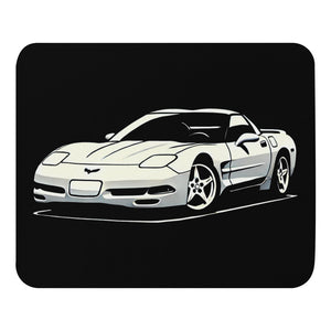 Silhouette of a C5 Corvette 5th Gen Vette Owners Mouse pad