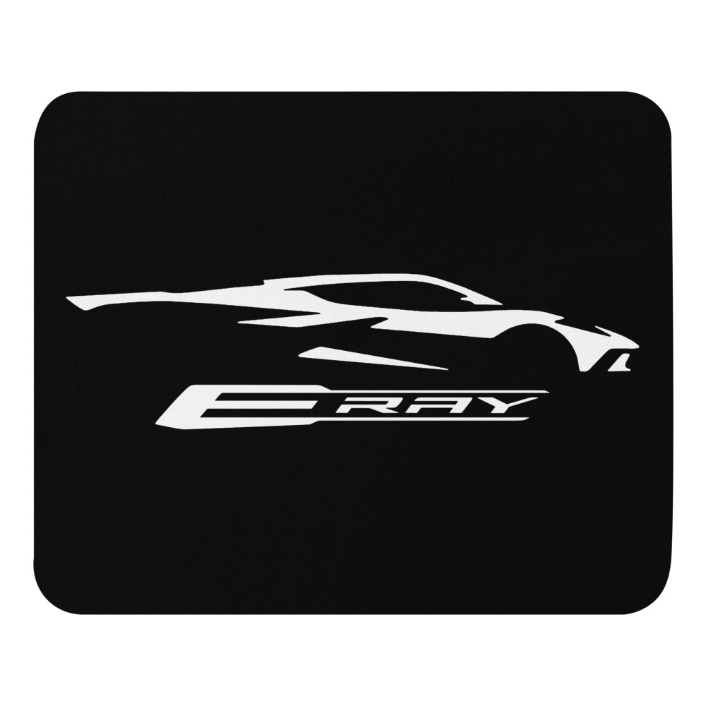 Corvette C8 E-Ray Silhouette Mouse pad