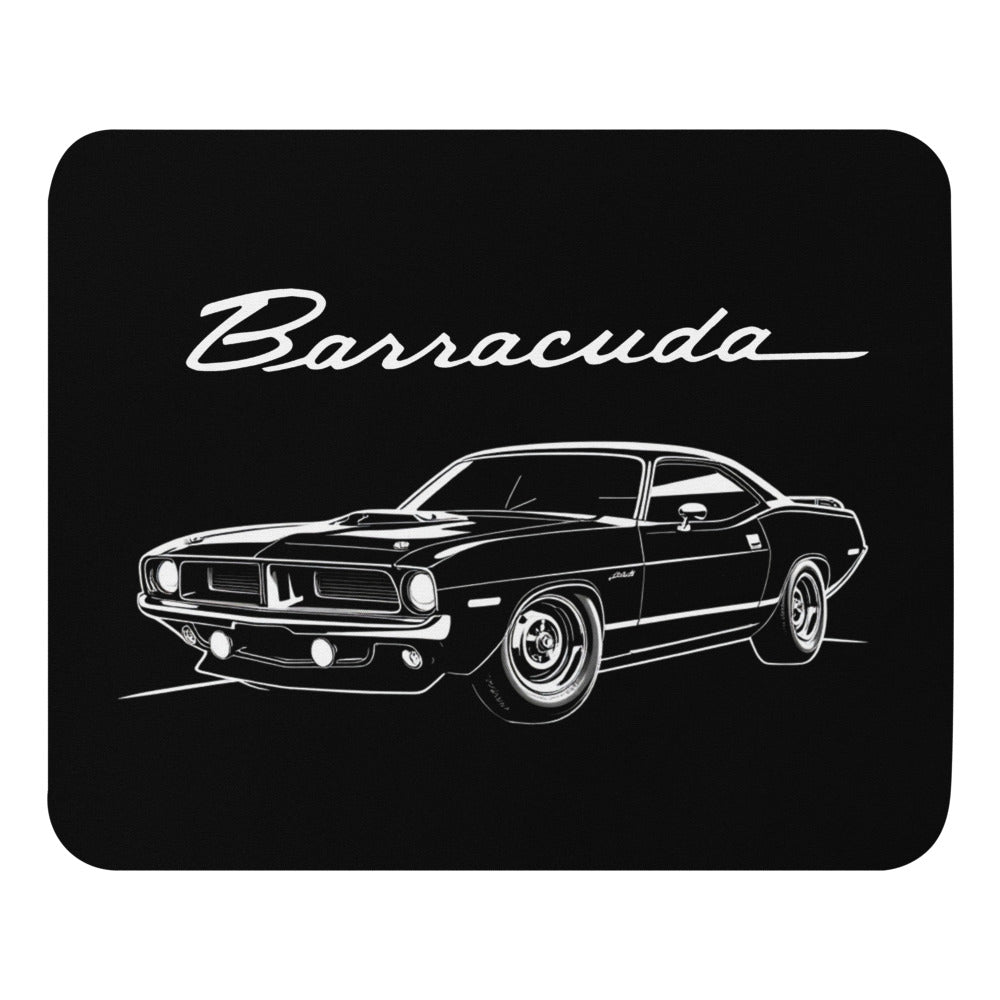 1972 Barracuda Muscle Car Fans Gearheads 72 Cuda Mouse pad