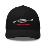 2023 2024 Corvette Z06 C8 Next Gen Silhouette Vette Drivers Embroidered Trucker Cap Snapback Hat