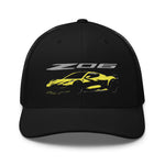 2023 2024 Corvette Z06 C8 Yellow Vette Drivers Trucker Cap snapback hat