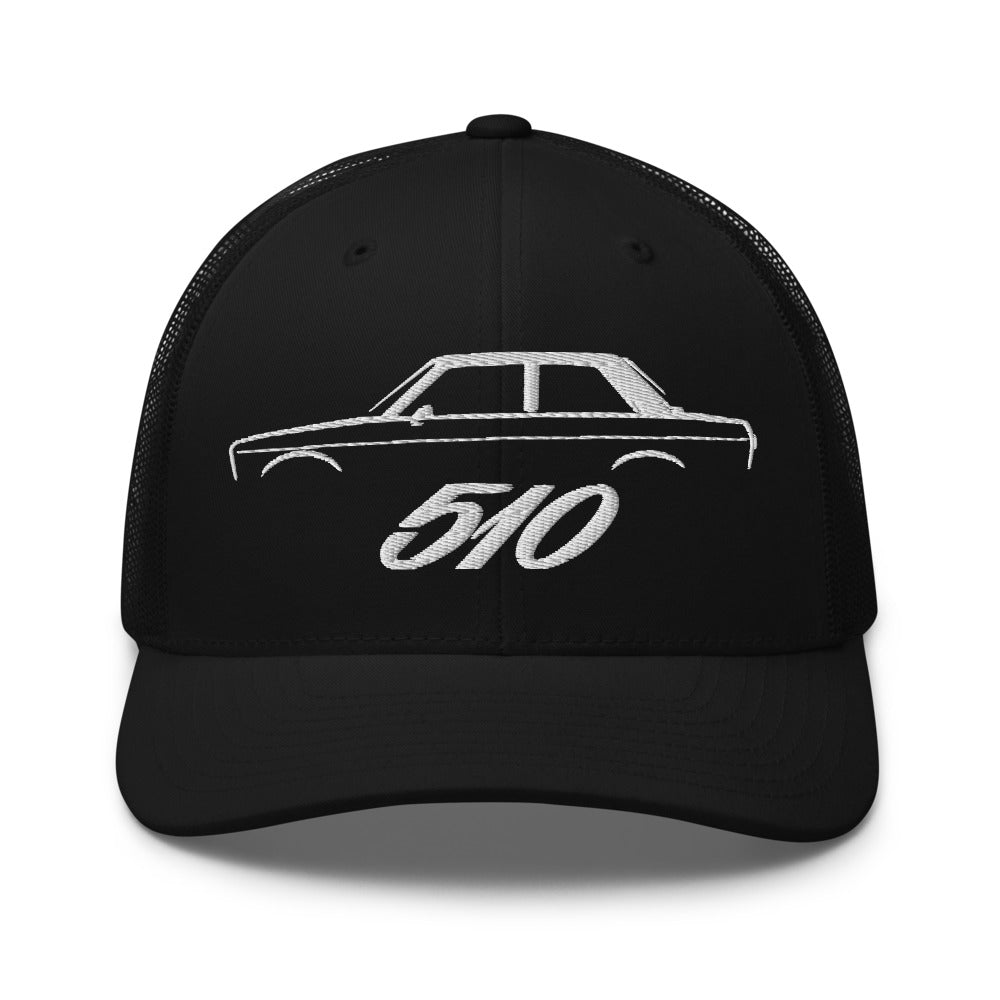 Datsun 510 Japanese Classic Car JDM Fans trucker hat for car shows