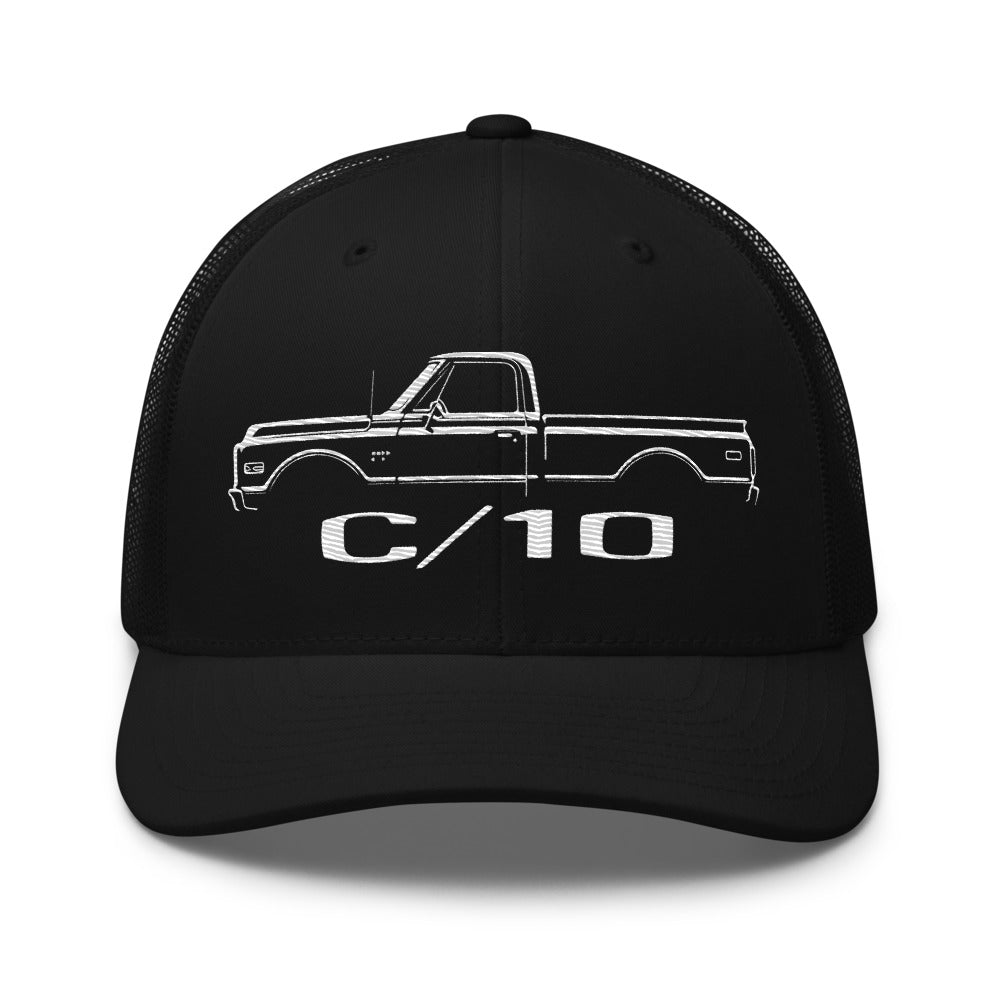 1970 Chevy C10 hat for Classic Pickup Truck Enthusiasts Custom 10 trucker Cap