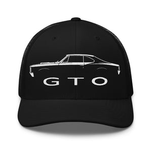 1966 GTO hat for American Classic Car Enthusiats Gear Heads trucker Cap