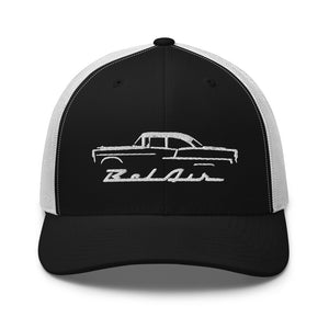 1955 Chevy Bel Air Silhouette Antique Car Trucker Cap Snapback hat