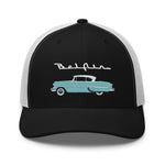 1954 Chevy Bel Air Turquoise Antique Classic Car Collector Cars Trucker Cap Snapback hat