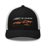 2023 2024 Corvette Z06 C8 Amplify Orange Vette Drivers Trucker Cap snapback hat