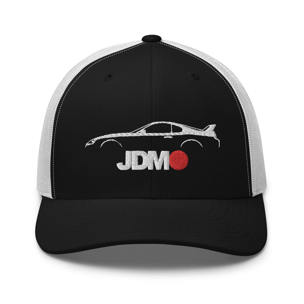 Japanese Car Culture 90s JDM Supra custom embroidered outline silhouette Trucker Cap Snapback Hat