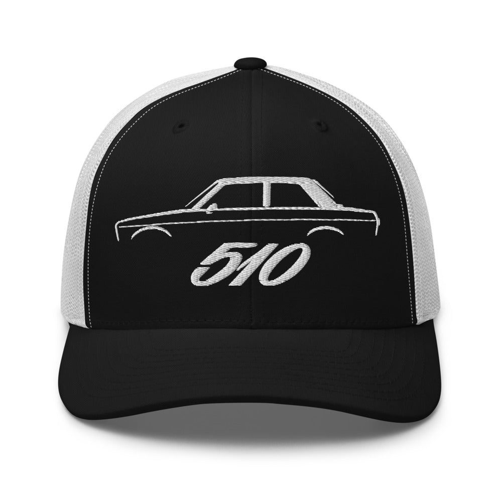 Datsun 510 Japanese Classic Car JDM Fans trucker hat for car shows