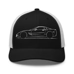 Sports Car Silhouette C5 hat for Vette Drivers Owners mesh back adjustable snap