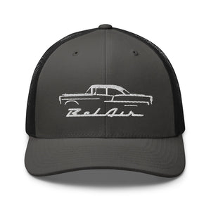 1955 Chevy Bel Air Silhouette Antique Car Trucker Cap Snapback hat