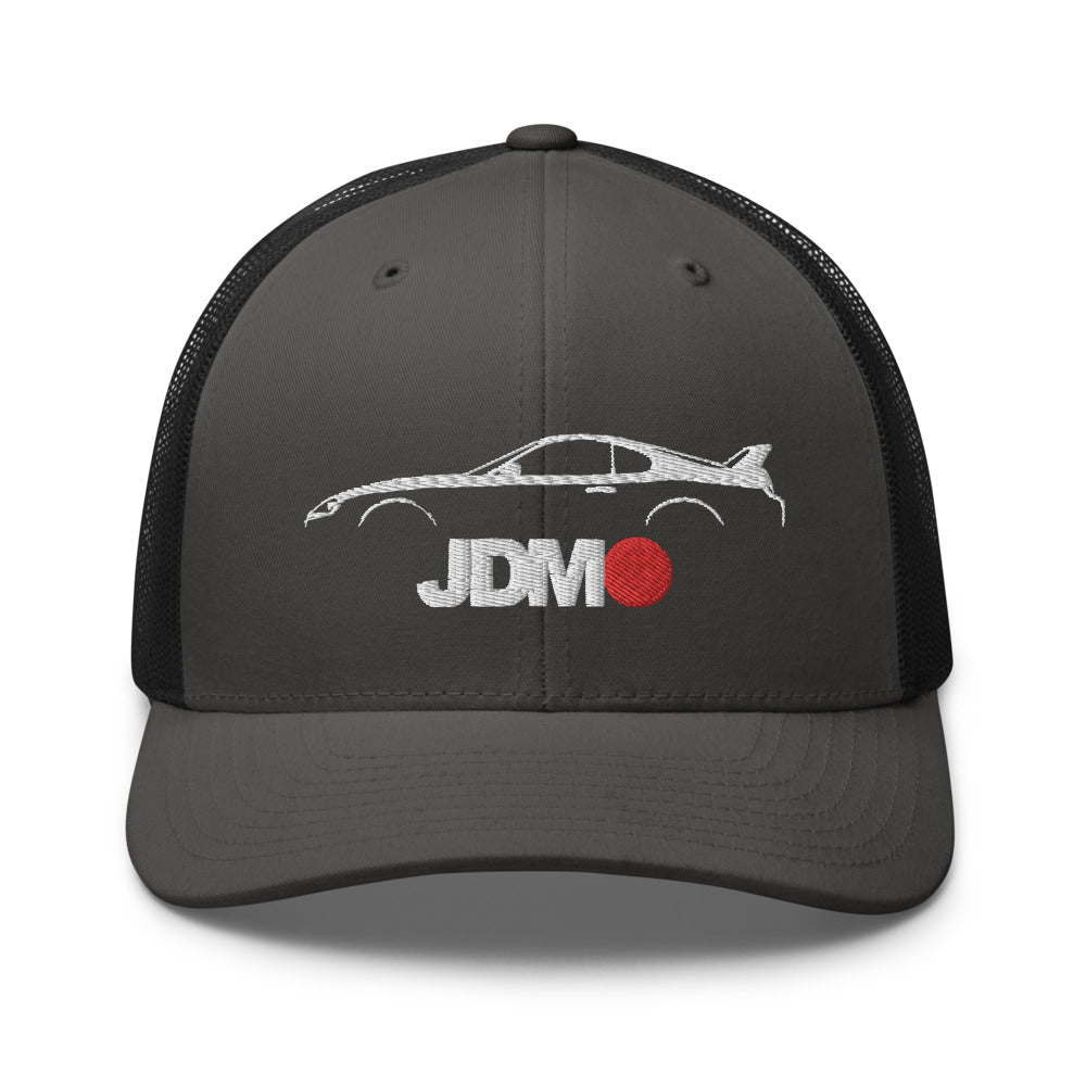 Japanese Car Culture 90s JDM Supra custom embroidered outline silhouette Trucker Cap Snapback Hat