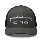 1970 Chevy C10 hat for Classic Pickup Truck Enthusiasts Custom 10 trucker Cap