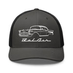 1957 Bel Air hat for Antique Chevy Owners Classic Car Enthusiasts 57 Belair trucker Cap