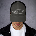 1988 Monte Carlo Hat in charcoal, front view