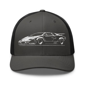 Countach hat 80s Supercar Trucker Caps