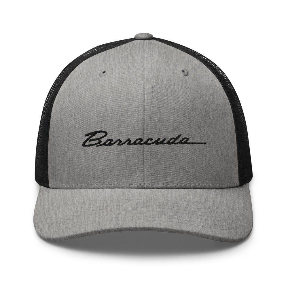 1970s Barracuda Emblem Script Muscle Car Cuda Classic Cars Enthusiast Hat Trucker Cap