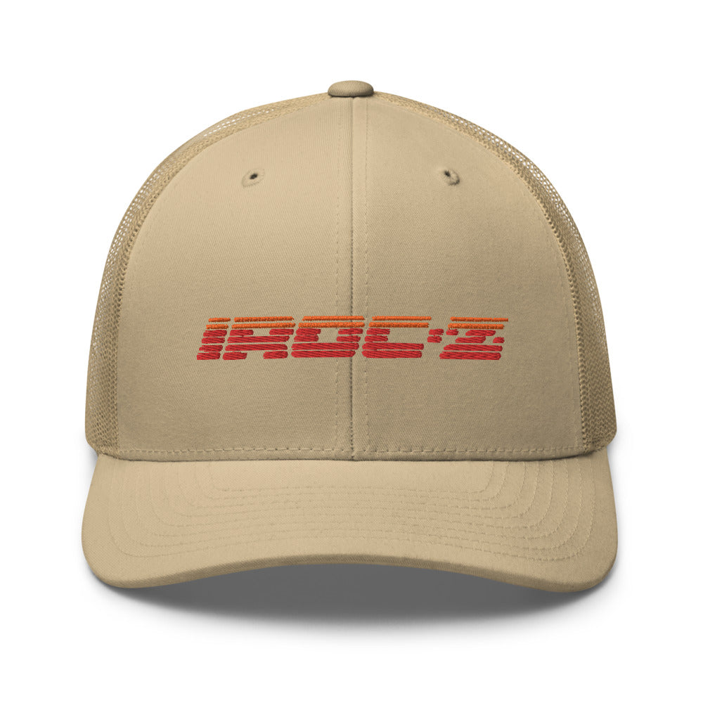 Retro Vintage 1980s Chevy Camaro IROC-Z Logo Fender Emblem Embroidered Trucker Cap Snapback hat