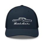 1955 Chevy Bel Air Silhouette Antique Car Trucker Cap Snapback hat