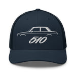 Datsun 510 Japanese Classic Car JDM Fans trucker hat for car shows