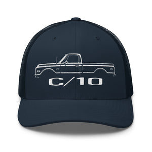 1970 Chevy C10 hat for Classic Pickup Truck Enthusiasts Custom 10 trucker Cap