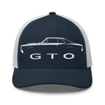 1966 GTO hat for American Classic Car Enthusiats Gear Heads trucker Cap