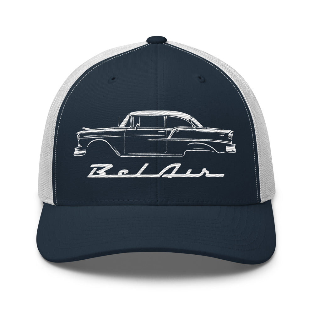 1955 Chevy Bel Air hat for Classic Car Owners Antique Automotive trucker Cap