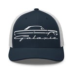 1964 Galaxie Silhouette Emblem trucker hat for American Classic Car Owners Automotive Cap