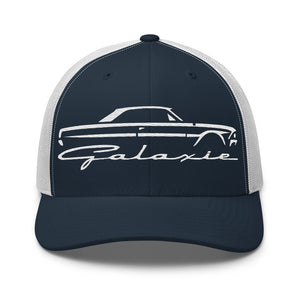 1964 Galaxie Silhouette Emblem trucker hat for American Classic Car Owners Automotive Cap