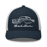 1957 Bel Air hat for Antique Chevy Owners Classic Car Enthusiasts 57 Belair trucker Cap