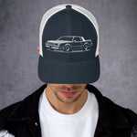 1988 Monte Carlo Hat in white, front view
