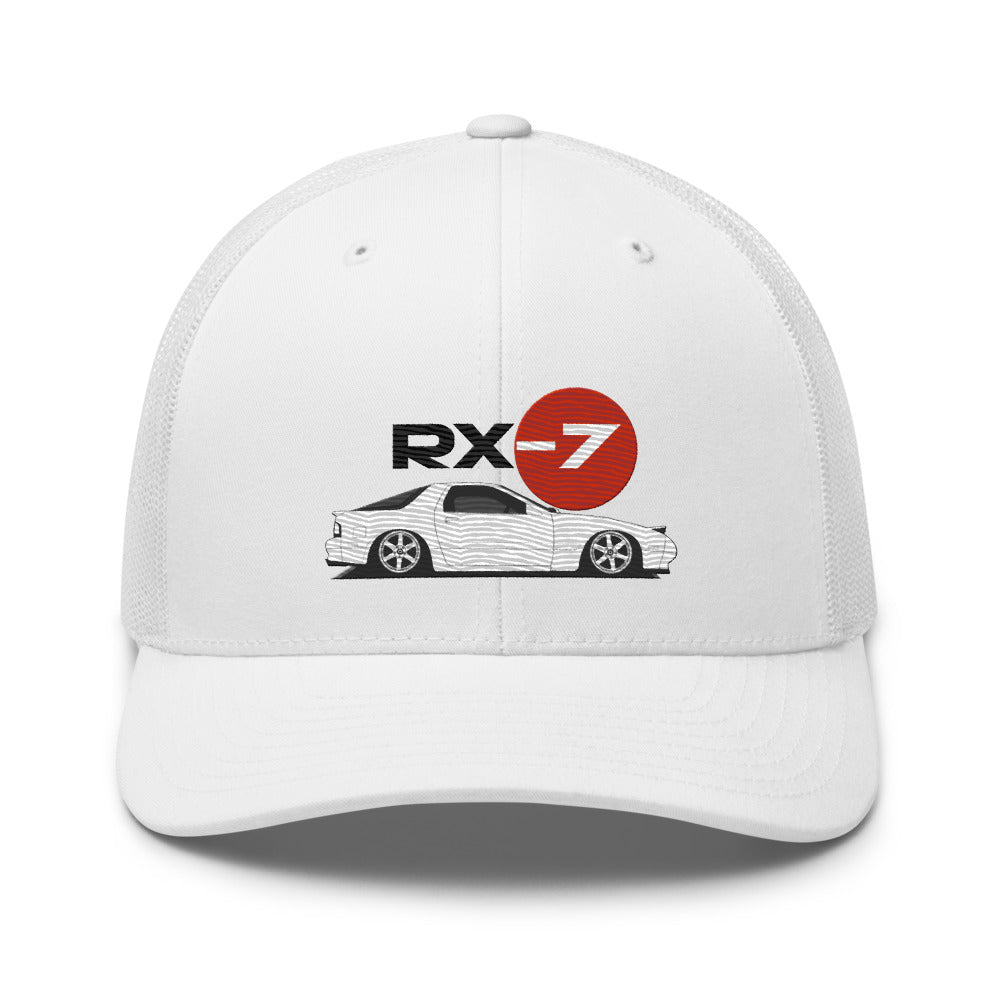 RX7 80s 90s JDM Car Japanese Sun RX-7 Drivers Trucker Cap Snapback Hat