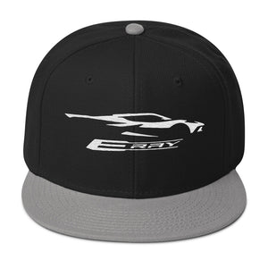 Corvette C8 E-Ray Silhouette Snapback Hat