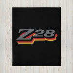 1978 Chevy Camaro Z28 Grille Emblem Retro Muscle Car Throw Blanket