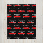 1954 Chevy Bel Air Red Antique Classic Car Collector Cars Throw Blanket