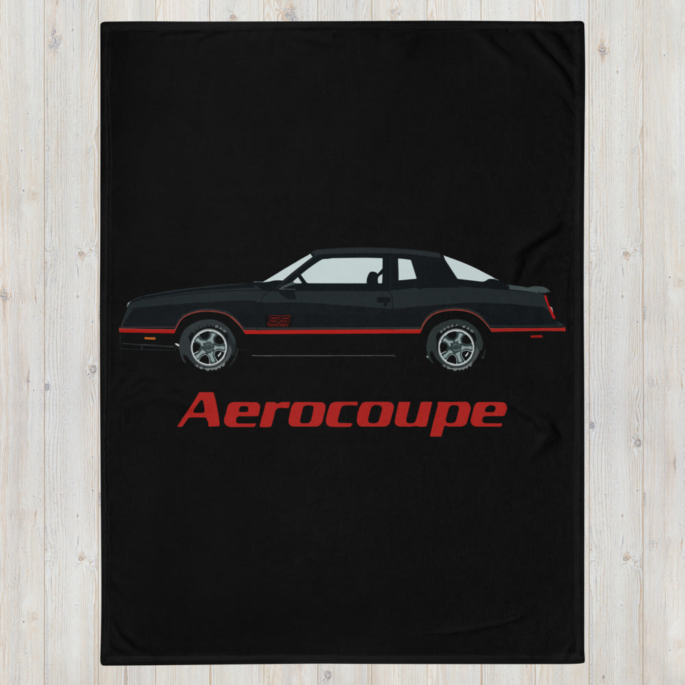1987 Monte Carlo SS Aerocoupe American Classic Car Club Custom Throw Blanket