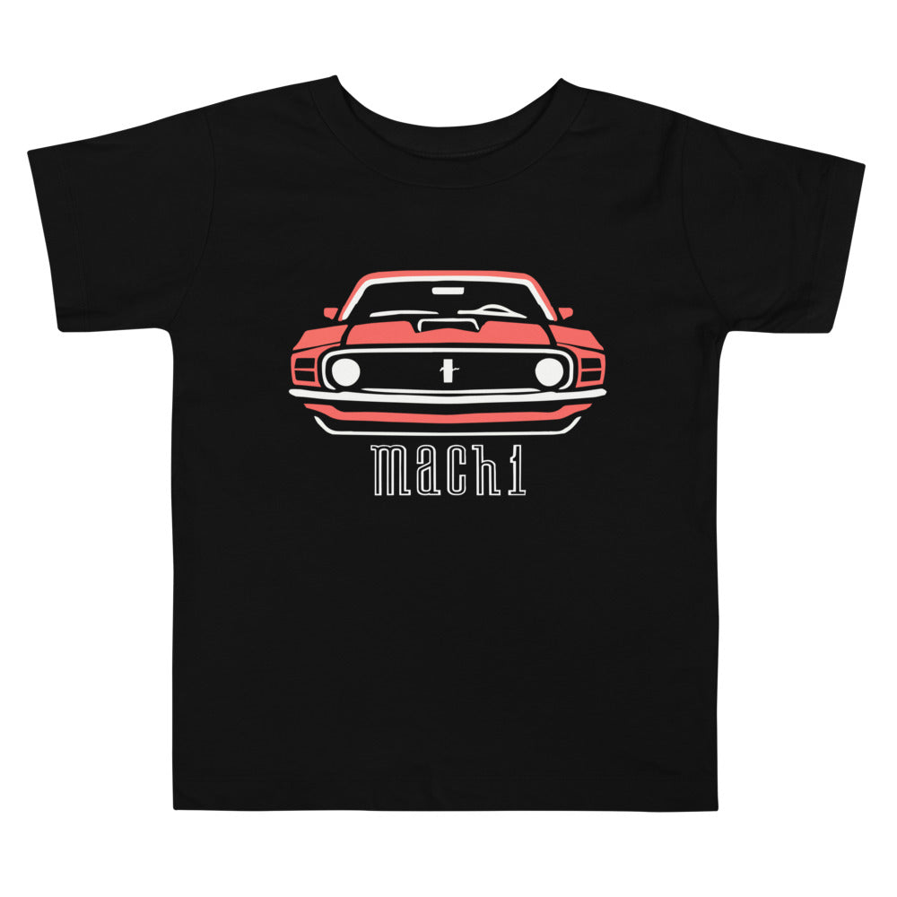 1970 Red Mach 1 shirt for young Muscle Car Enthusiasts Toddler Tee