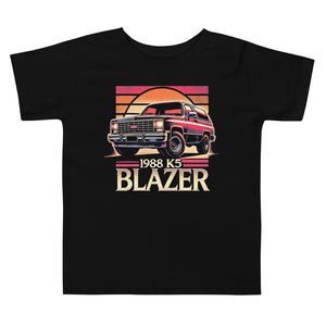 Retro Sunset 1988 K5 Blazer t-shirt for Classic Chevy Truck Fans Squarebody Toddler Tee