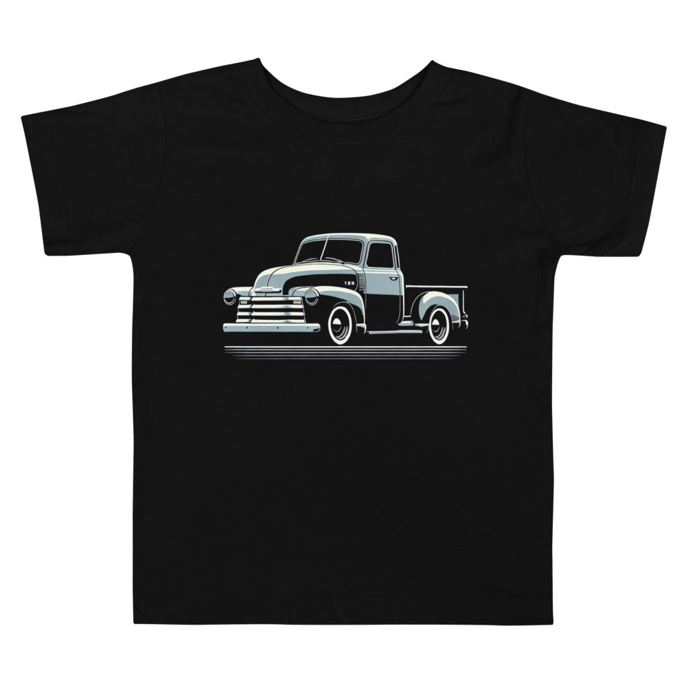 1950s Antique Truck Art Graphic t-shirt for Chevy 3100 Pickup Enthusiasts Toddler Tee