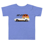 Chevy Camaro Z28 2nd gen Retro Color Custom Classic car Toddler Short Sleeve Tee