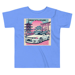 R32 Skyline GTR JDM Fans 90s Japanese Car Culture Automotive Toddler Tee