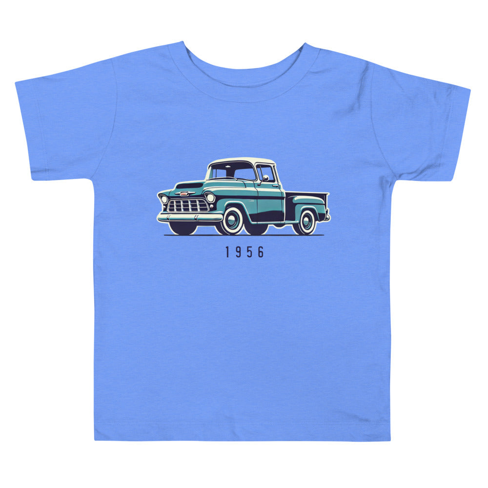 1956 Chevy 3100 t-shirt for little Antique Pickup Truck Enthusiasts Automotive Toddler Tee