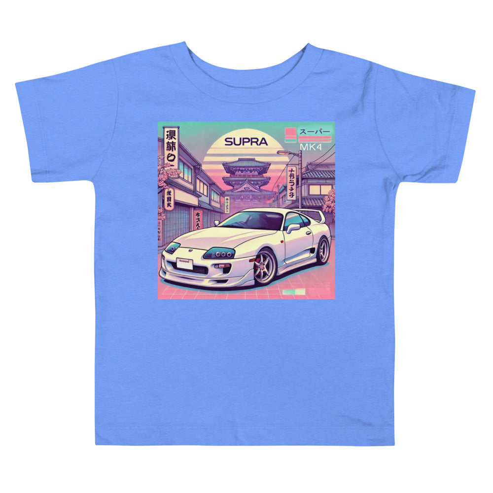 Tokyo Sunset Supra MK4 t-shirt for 90s JDM Japanese Car Fans Toddler Tee