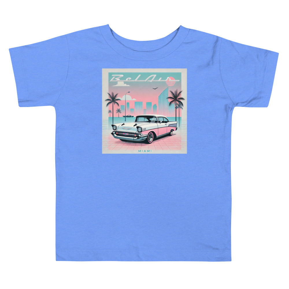 1957 Chevy Bel Air Miami Art Deco Toddler Short Sleeve Tee